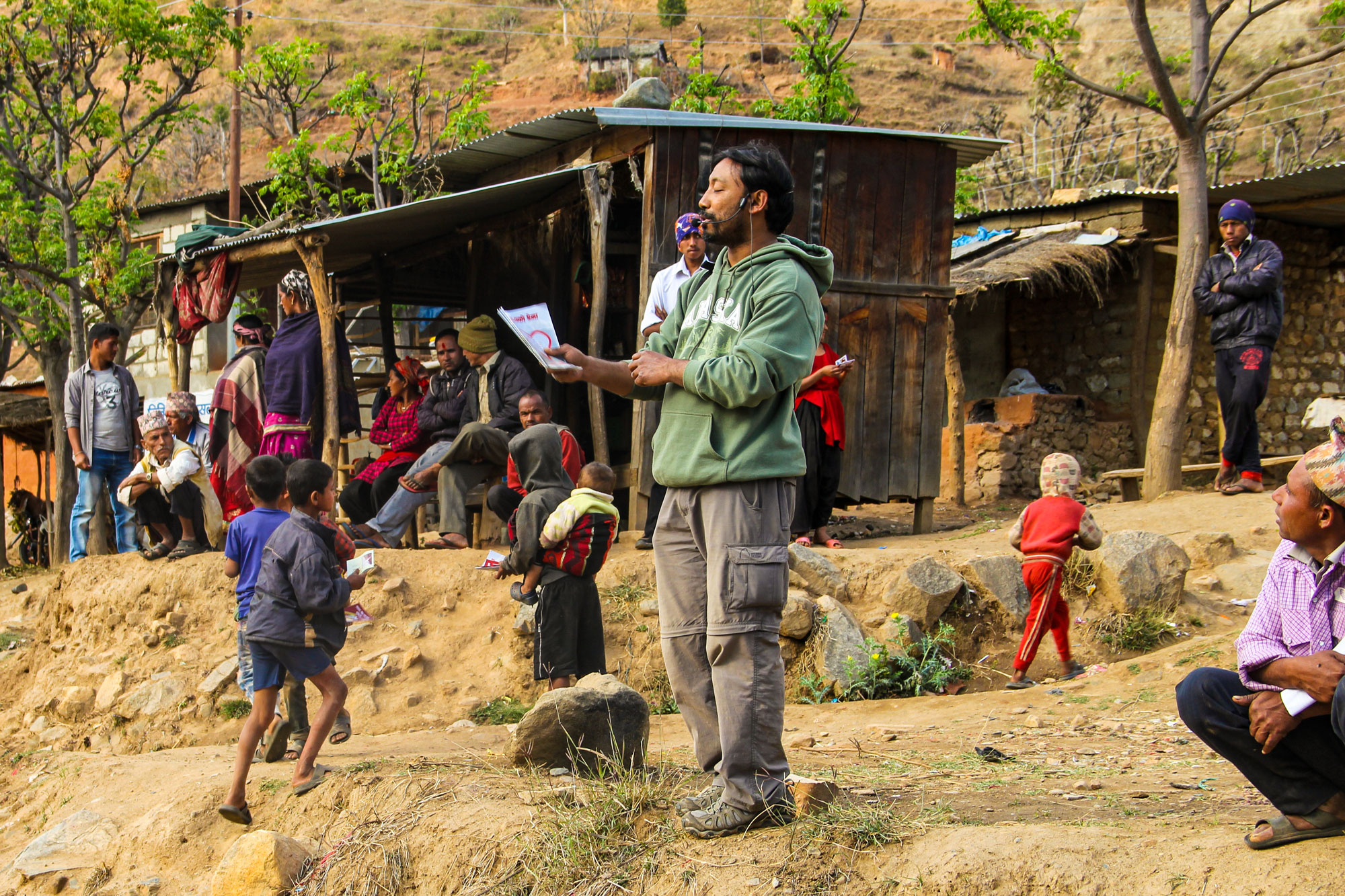 Bishnu preaching